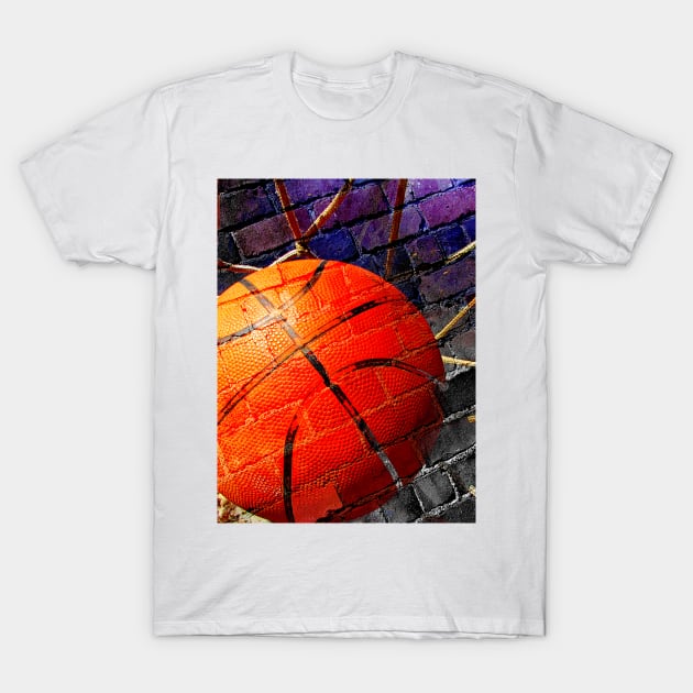 Basketball art print swoosh 104- basketball artwork T-Shirt by takumipark